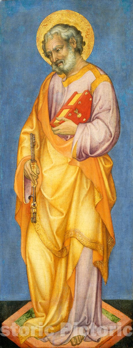 Art Print : Michele Giambono, Saint Peter, c.1448 - Vintage Wall Art