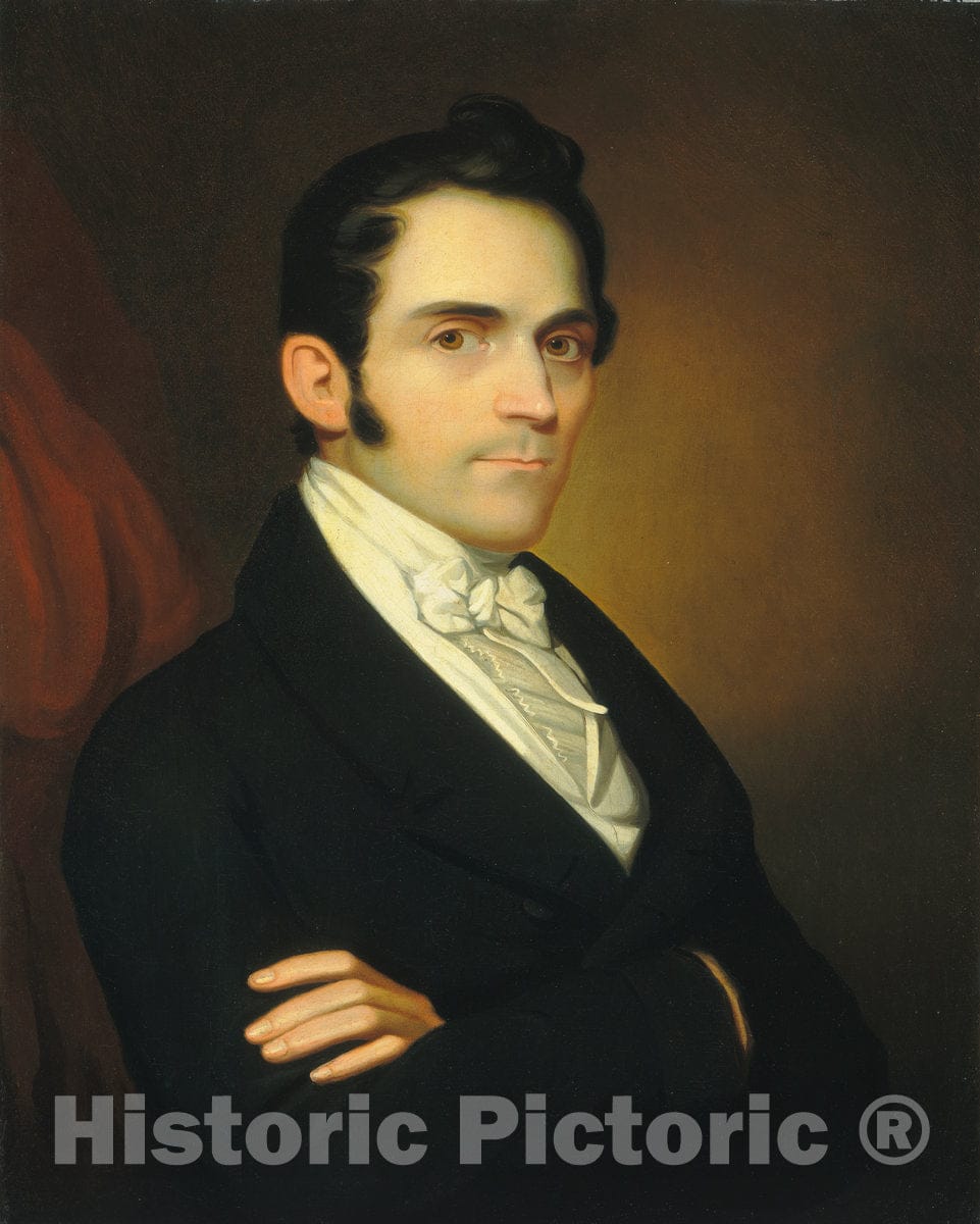 Art Print : Eliab Metcalf (?), c. 1815 - Vintage Wall Art