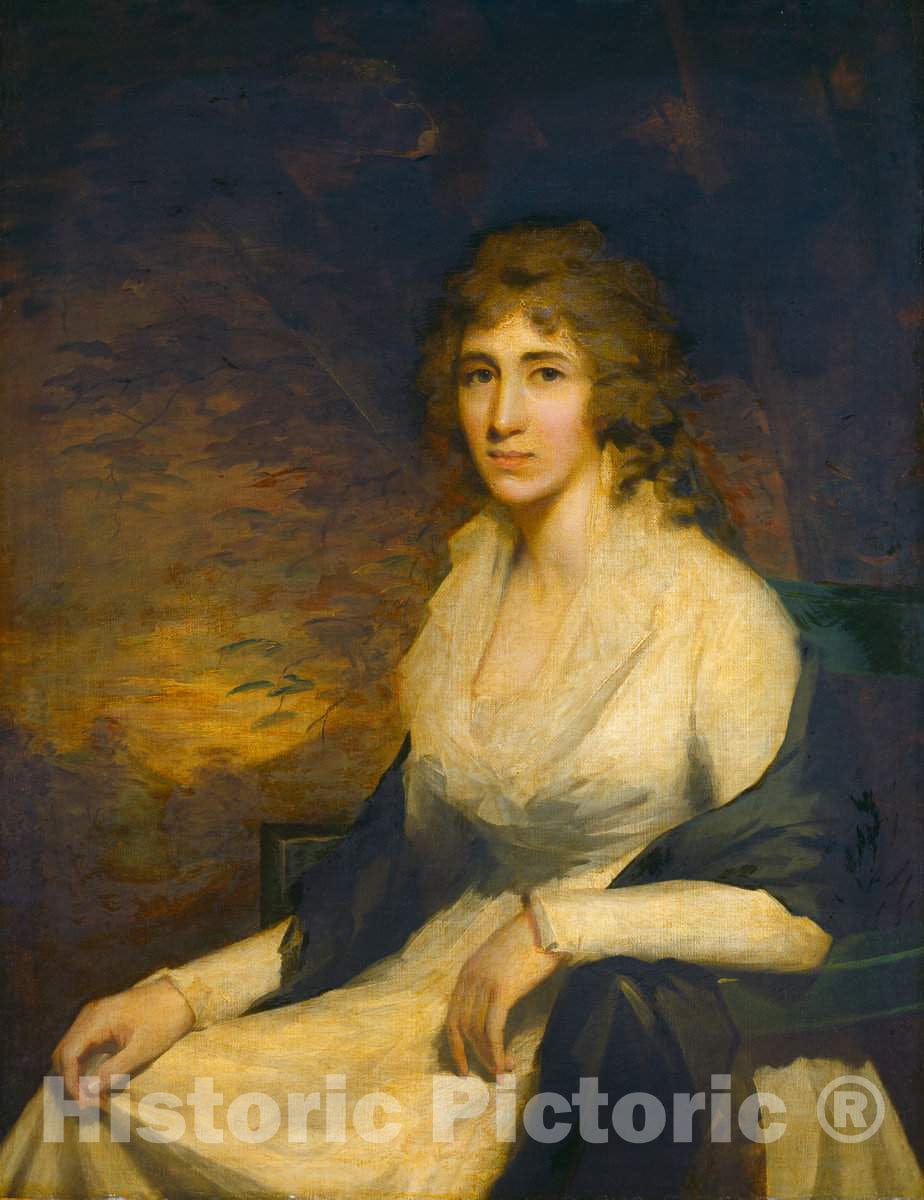 Art Print : Sir Henry Raeburn, Mrs. George Hill, c.1795 - Vintage Wall Art