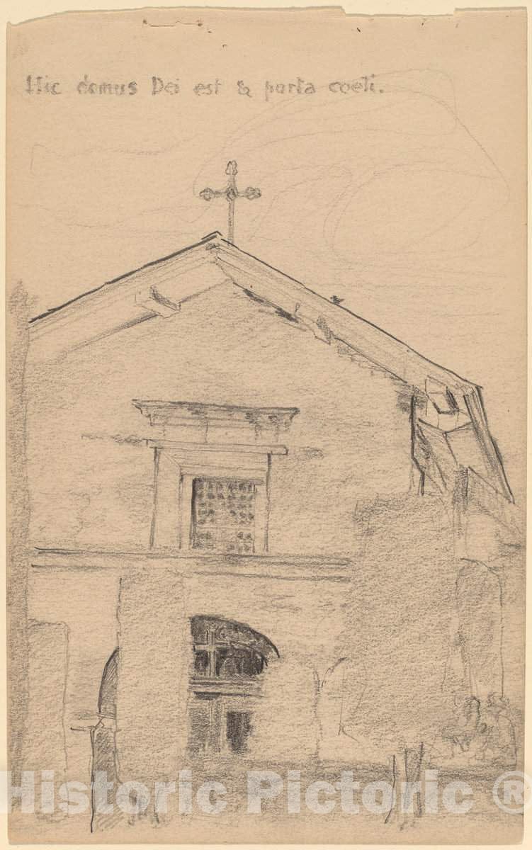 Art Print : Arthur B. Davies, Mission Dolores, San Francisco, 1913 - Vintage Wall Art
