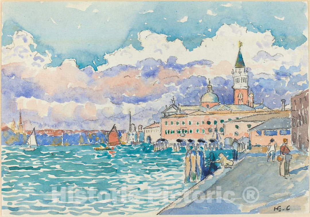 Art Print : Henri Edmond Cross, Venice, c. 1903 - Vintage Wall Art