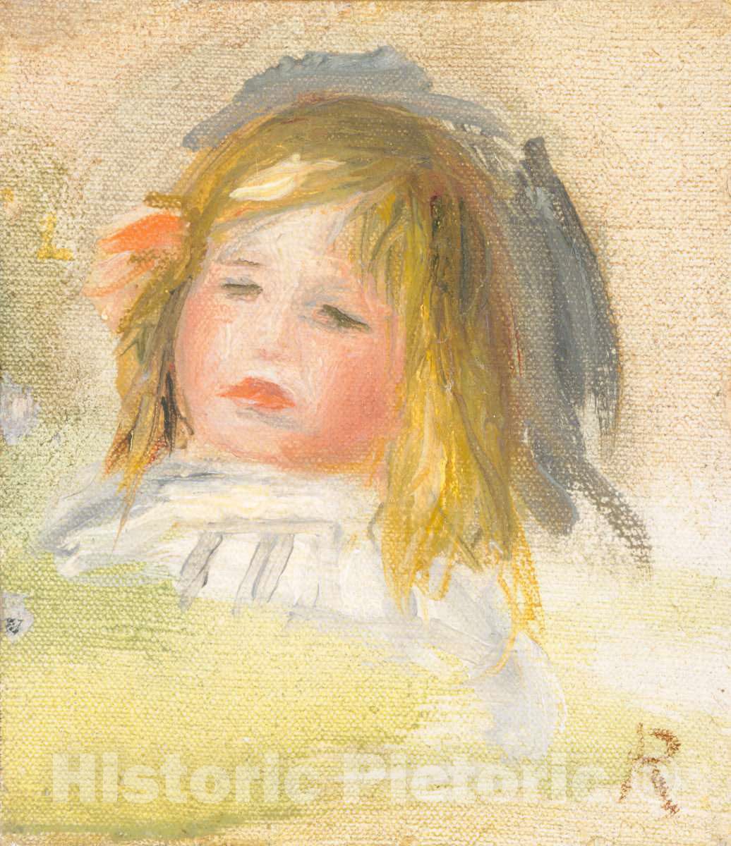 Art Print : Auguste Renoir, Child with Blond Hair, c.1898 - Vintage Wall Art