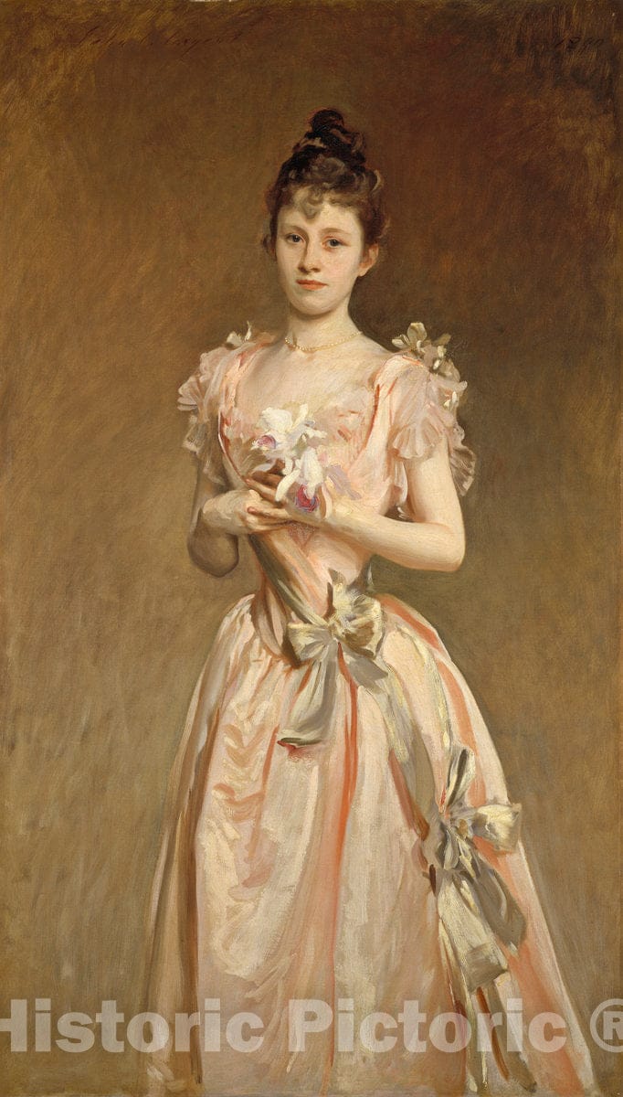 Art Print : John Singer Sargent, Miss Grace Woodhouse, 1890 - Vintage Wall Art