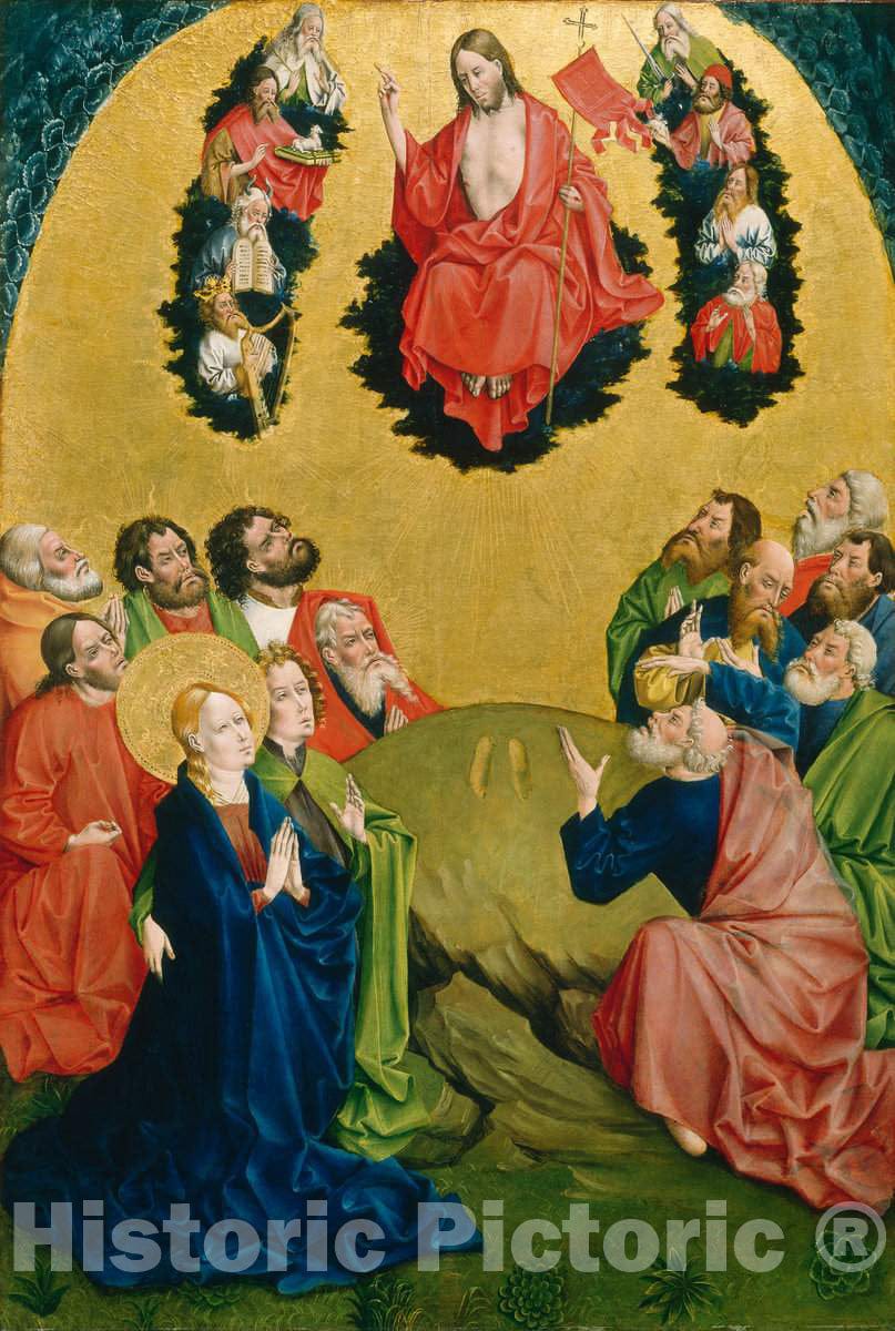 Art Print : Johann Koerbecke, The Ascension, c.1457 - Vintage Wall Art
