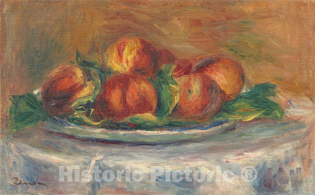 Art Print : Auguste Renoir, Peaches on a Plate, c.1904 - Vintage Wall Art