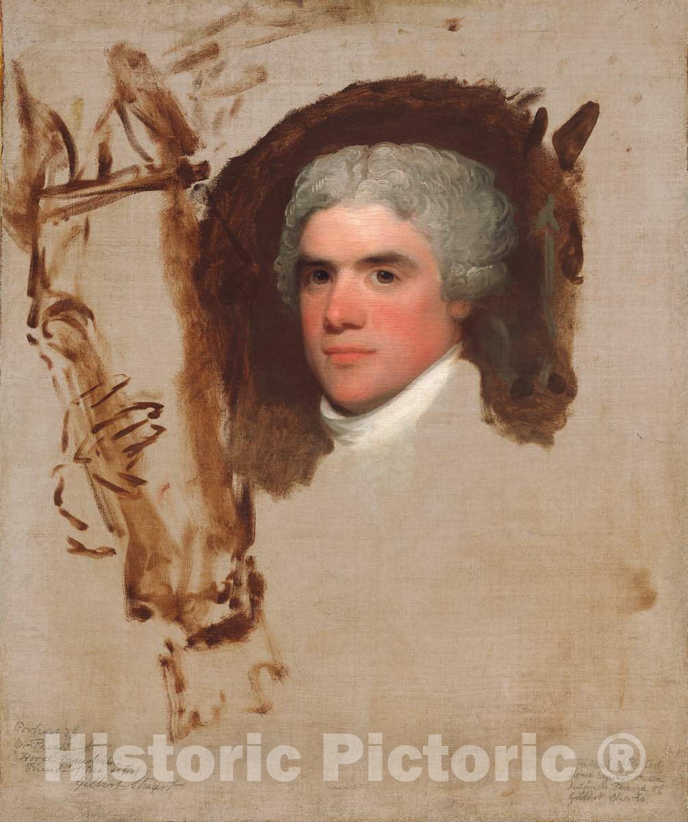 Art Print : Gilbert Stuart, John Bill Ricketts, c.1797 - Vintage Wall Art