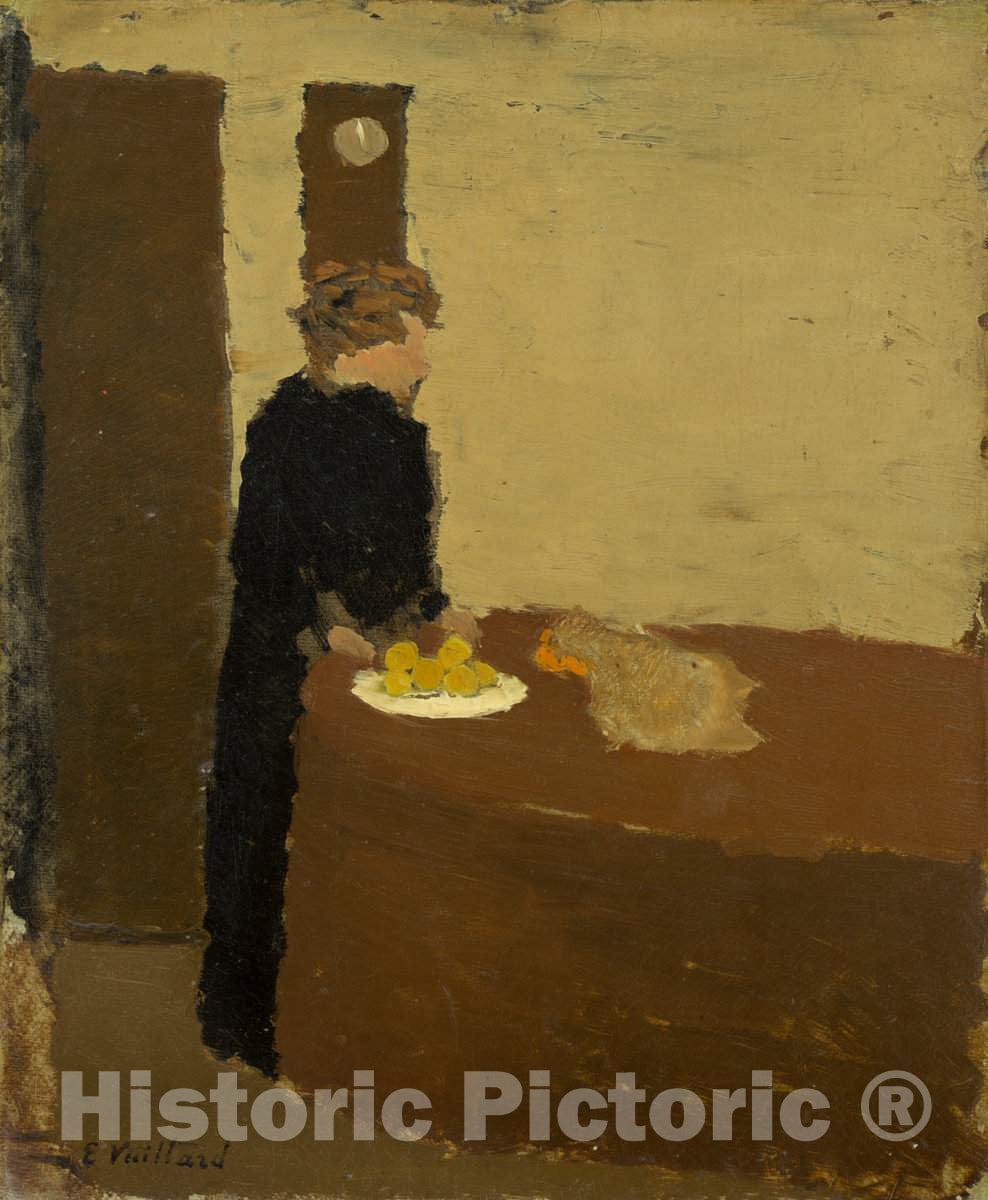 Art Print : Edouard Vuillard, Woman in Black, c. 1891 - Vintage Wall Art