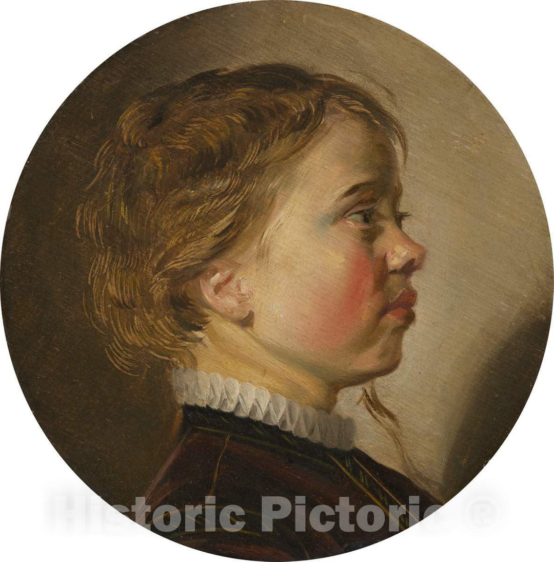 Art Print : Judith Leyster, Young Boy in Profile, c. 1630 - Vintage Wall Art