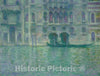 Art Print : Claude Monet, Palazzo da Mula, Venice, 1908 - Vintage Wall Art