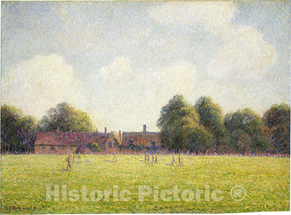 Art Print : Camille Pissarro, Hampton Court Green, 1891 - Vintage Wall Art