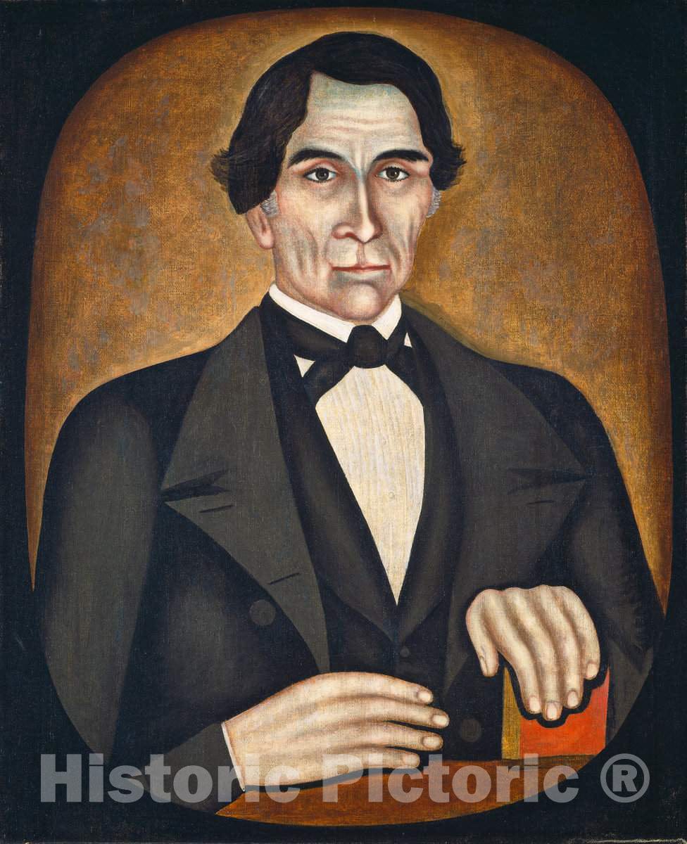 Art Print : Thomas Skynner, Portrait of a Man, c. 1845 - Vintage Wall Art