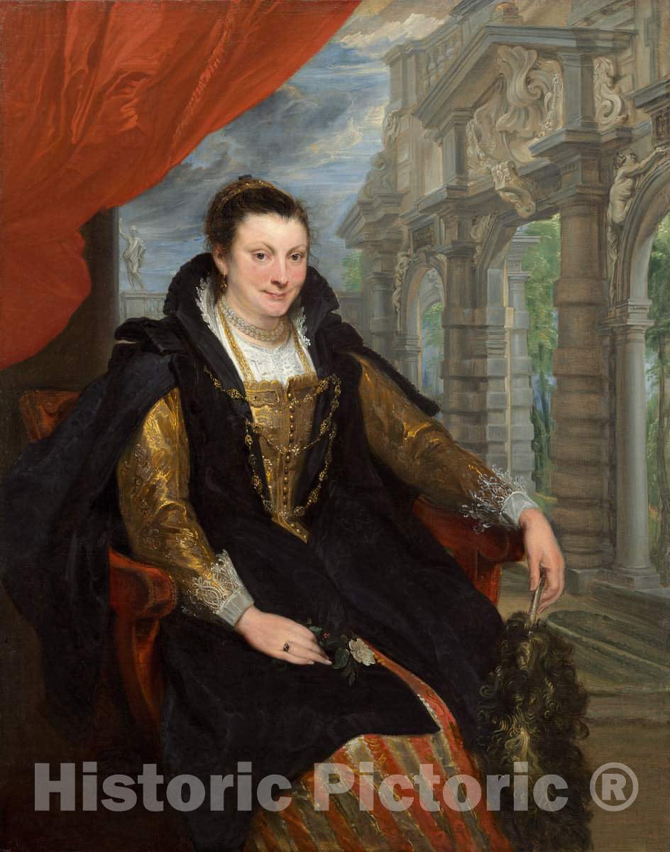 Art Print : Sir Anthony Van Dyck, Isabella Brant, 1621 - Vintage Wall Art
