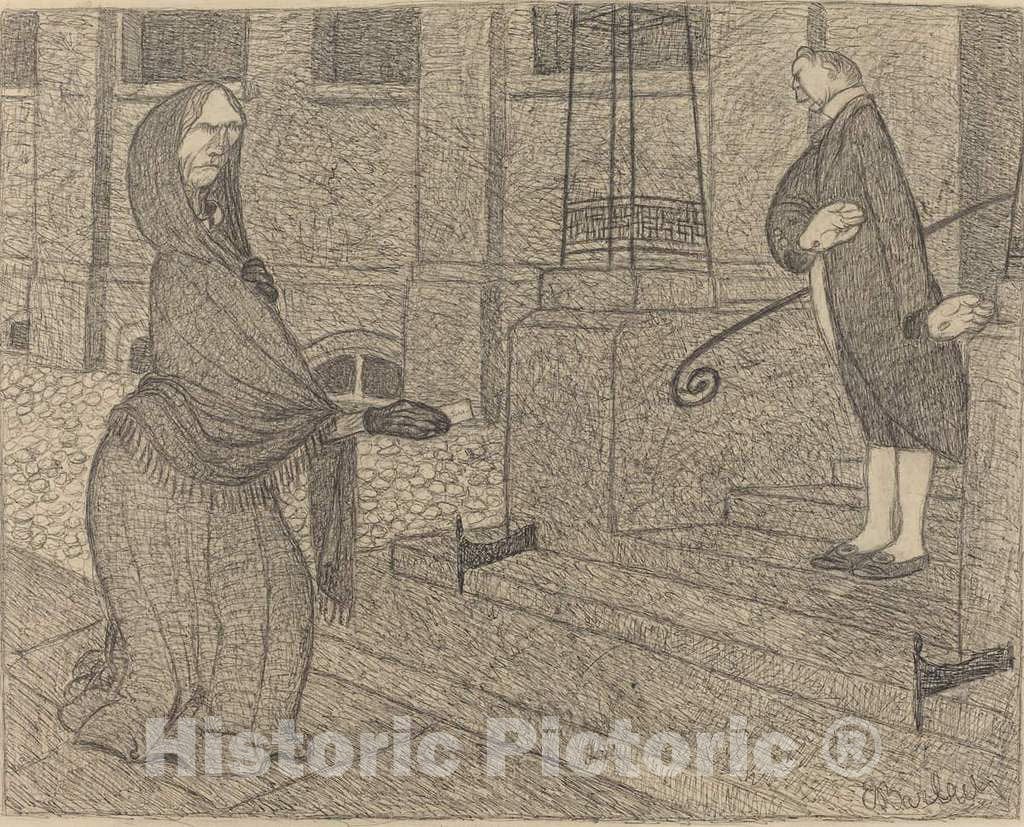 Art Print : Ernst Barlach, High-Class, 1906 - Vintage Wall Art
