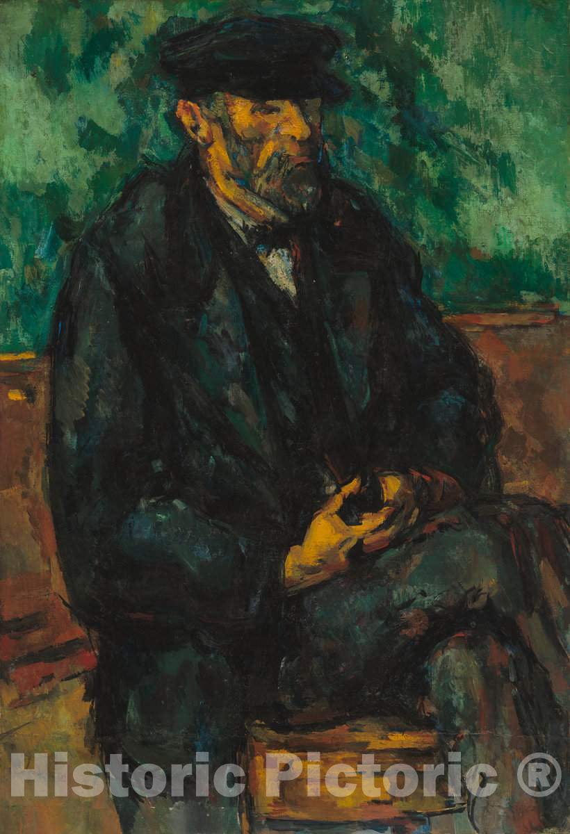 Art Print : Paul CÃ©zanne, The Gardener Vallier, 1906 - Vintage Wall Art