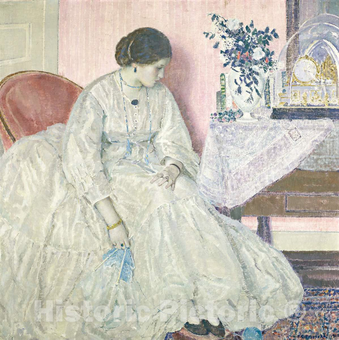 Art Print : Frederick Carl Frieseke, Memories, 1915 - Vintage Wall Art
