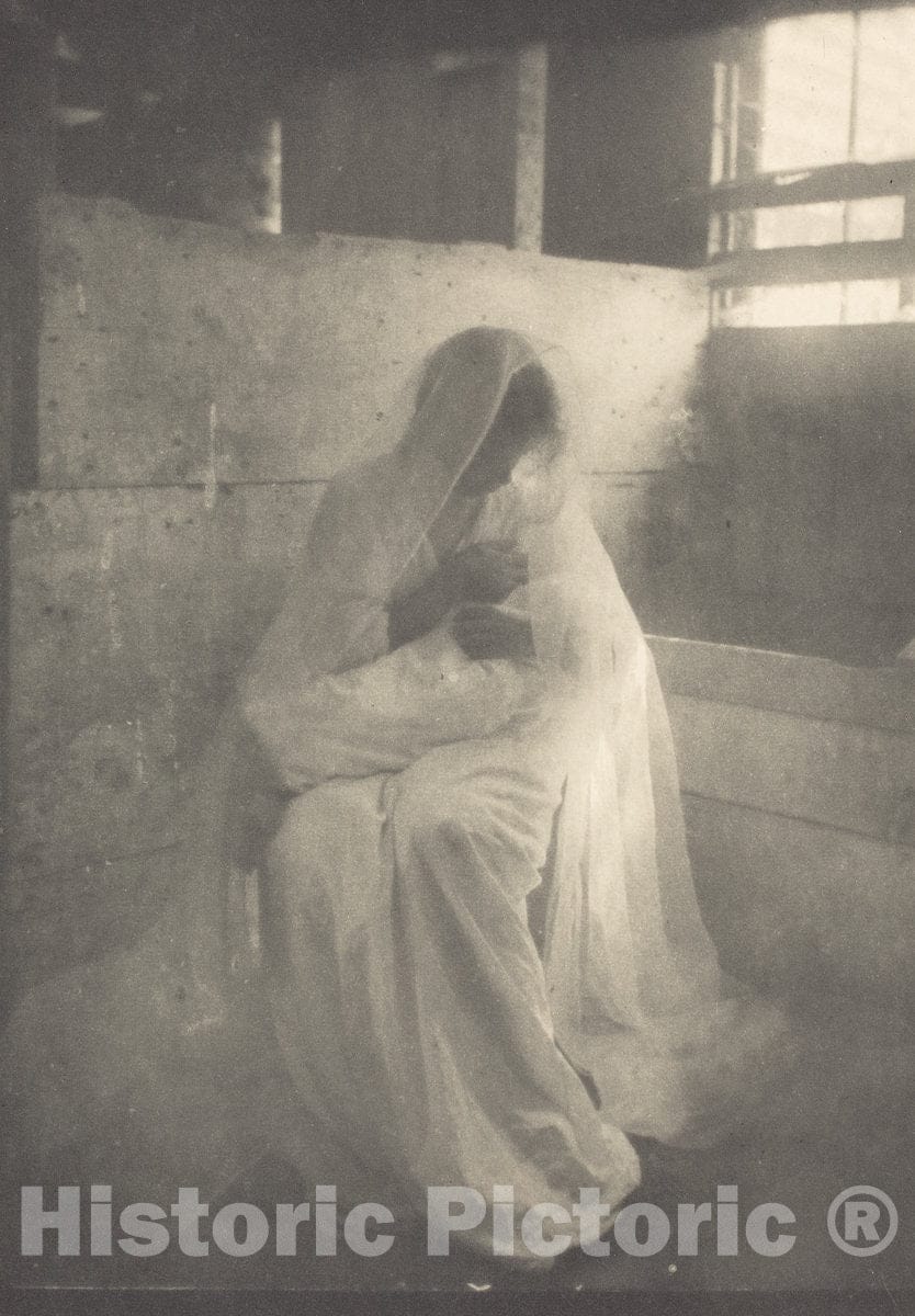 Art Print : Gertrude KÃ¤sebier, The Manger, c.1900 - Vintage Wall Art