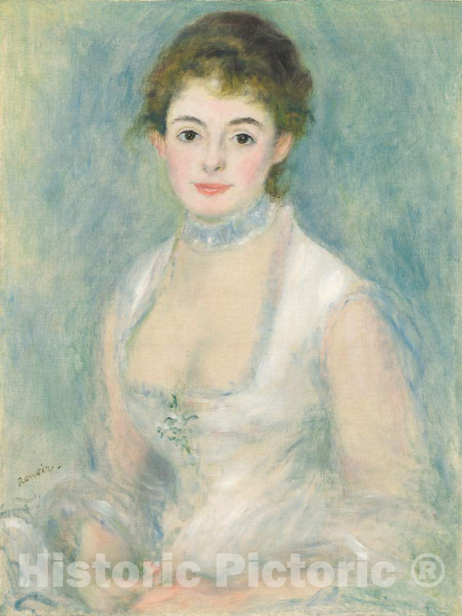 Art Print : Auguste Renoir, Madame Henriot, c. 1876 - Vintage Wall Art