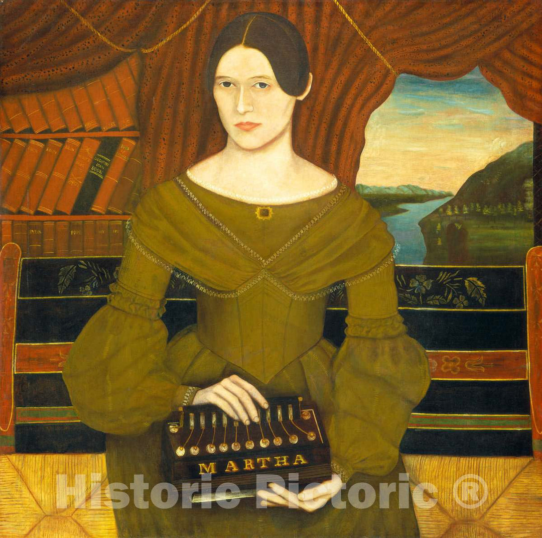 Art Print : Martha, c. 1835 - Vintage Wall Art