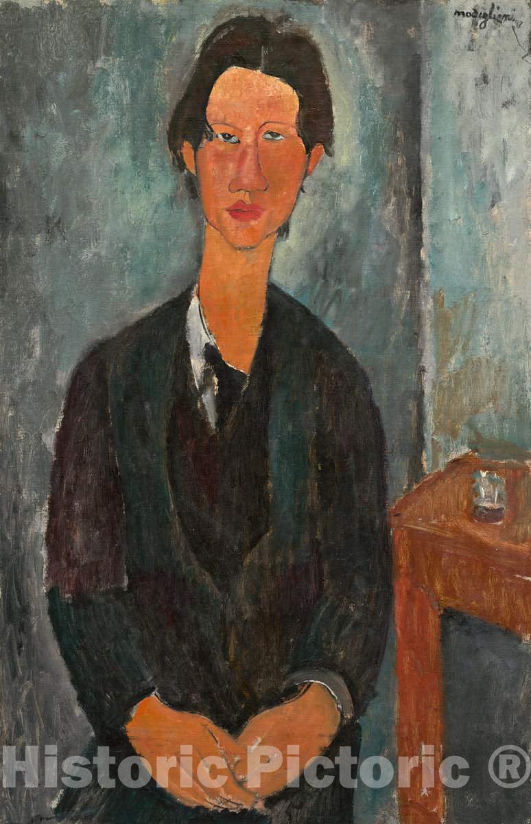 Art Print : Amedeo Modigliani, Chaim Soutine, 1917 - Vintage Wall Art