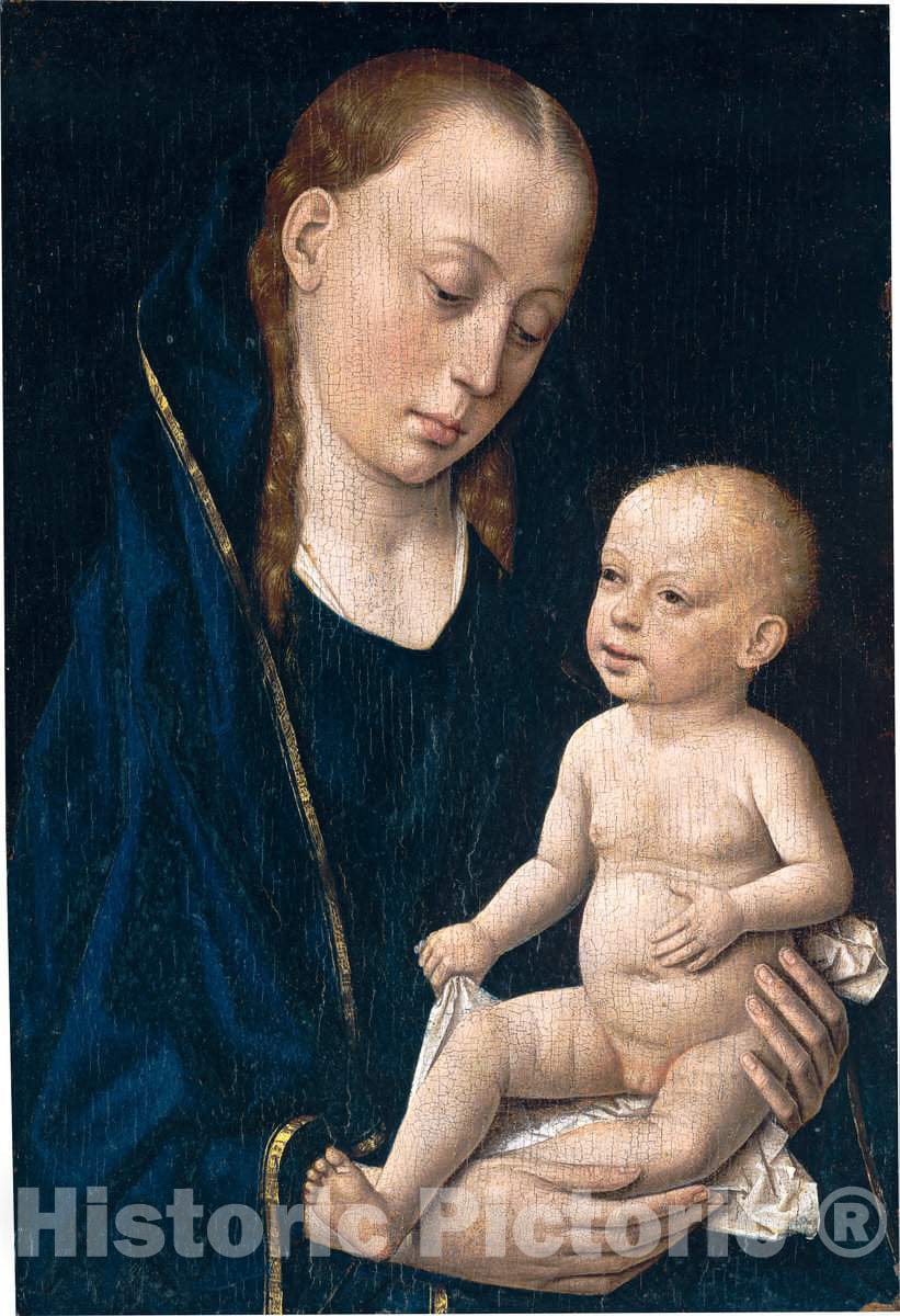Art Print : Dirck Bouts, Madonna and Child, c. 1465 - Vintage Wall Art