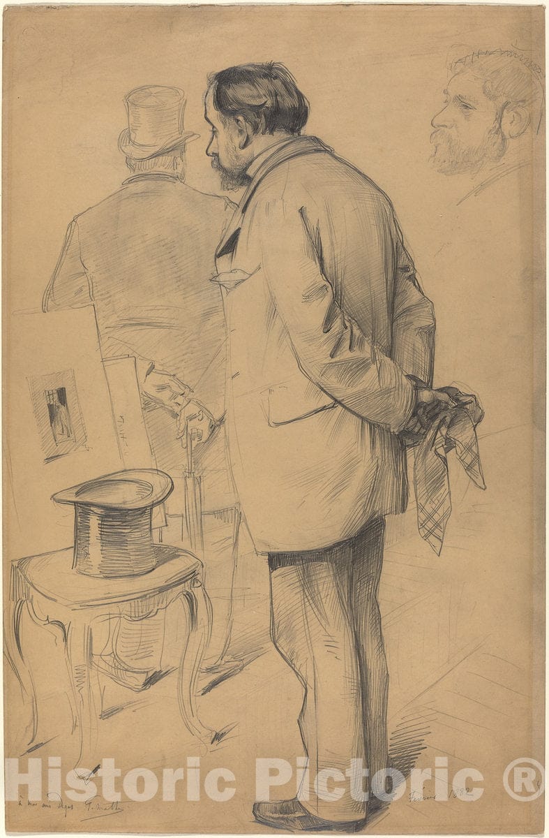 Art Print : Paul Mathey, Edgar Degas, 1882 - Vintage Wall Art