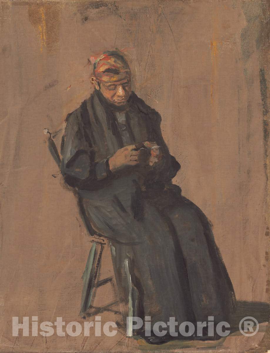 Art Print : Thomas Eakins, The Chaperone, c. 1908 - Vintage Wall Art