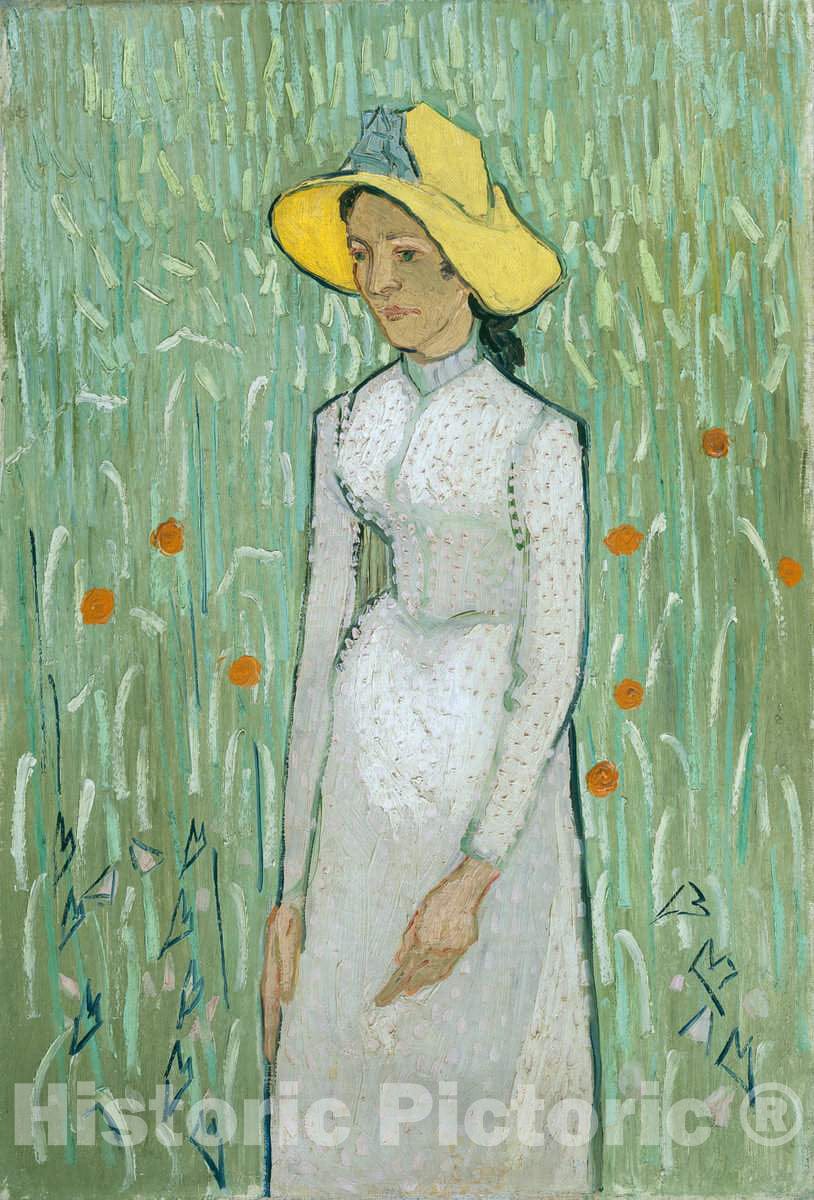 Art Print : Vincent Van Gogh, Girl in White, 1890 - Vintage Wall Art