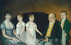 Art Print : Joshua Johnson, Family Group, c. 1800 - Vintage Wall Art