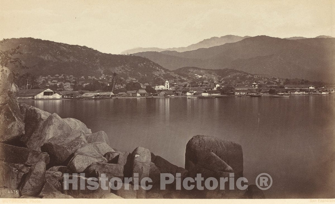 Art Print : Eadweard Muybridge, Acapulco, 1877 - Vintage Wall Art