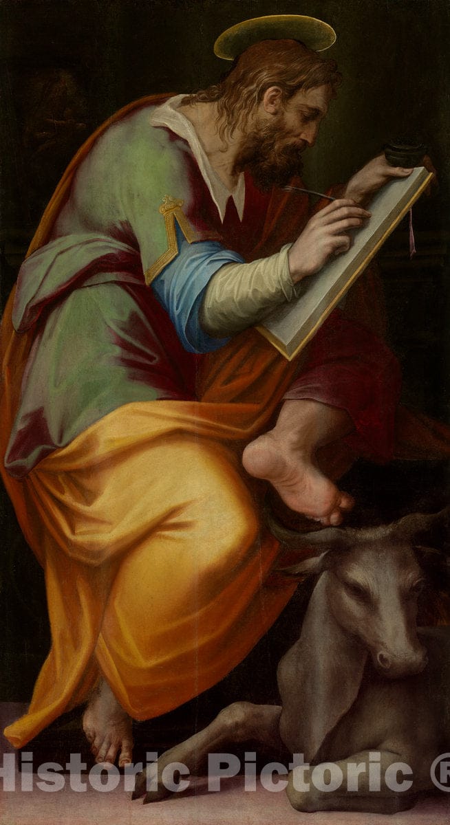 Art Print : Giorgio Vasari, Saint Luke, 1570-1571 - Vintage Wall Art