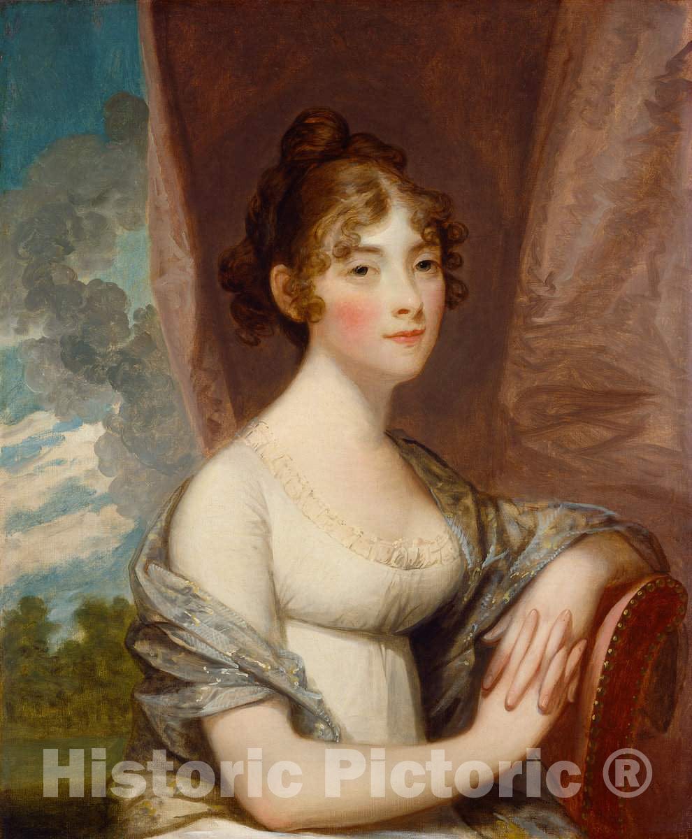 Art Print : Gilbert Stuart, Ann Barry, c.1804 - Vintage Wall Art