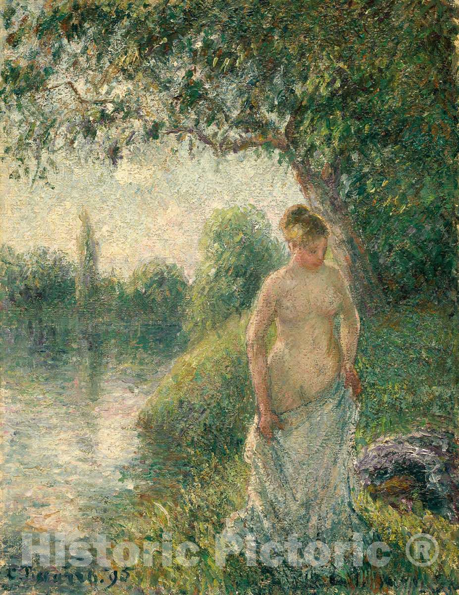 Art Print : Camille Pissarro, The Bather, 1895 - Vintage Wall Art