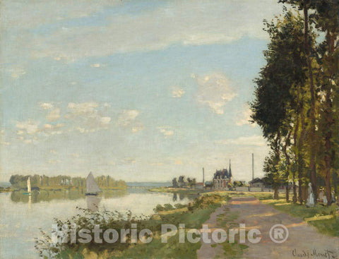 Art Print : Claude Monet, Argenteuil, c. 1872 - Vintage Wall Art