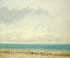 Art Print : Gustave Courbet, Calm Sea, 1866 - Vintage Wall Art