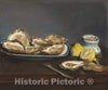 Art Print : Edouard Manet, Oysters, 1862 - Vintage Wall Art