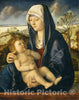 Art Print : Giovanni Bellini, Madonna and Child in a Landscape, c.1495 - Vintage Wall Art