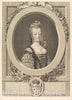 Art Print : Cathelin After Fredou, Marie-Antoinette of France, 1775 - Vintage Wall Art