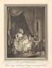 Art Print : Dequevauviller After Nicolas Lavreince, Le Contretemps, 1786 - Vintage Wall Art