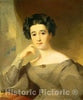Art Print : Thomas Sully, Mrs. William Griffin, 1830 - Vintage Wall Art