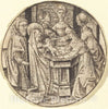 Art Print : Israhel Van Meckenem, The Circumcision, c.1475 - Vintage Wall Art
