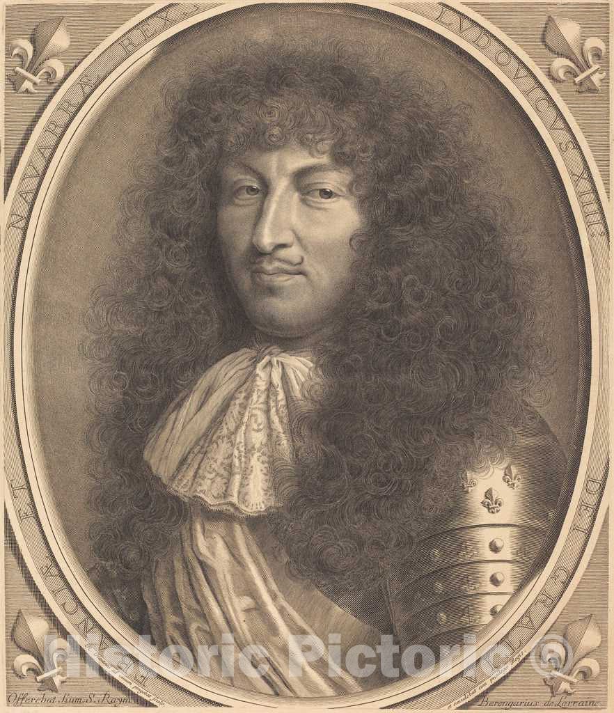 Art Print : Robert Nanteuil, Louis XIV, 1669 - Vintage Wall Art