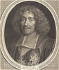 Art Print : Robert Nanteuil, Chancellor Michel Le Tellier, 1678 - Vintage Wall Art
