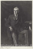 Art Print : Cole After Singer Sargent, Woodrow Wilson, 1918 - Vintage Wall Art