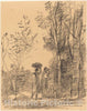 Art Print : Baptiste-Camille Corot, The Meeting in The Woods (La Rencontre du Bosquet), 1871 - Vintage Wall Art