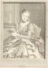 Art Print : Louis de Surugue After Charles-Coypel, Mme. de M en Habit de bal, 1746 - Vintage Wall Art