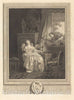 Art Print : Aubin and Pruneau After Le Prince, L'Amour a l'espagnole, 1783 - Vintage Wall Art