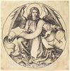 Art Print : Martin Schongauer, The Angel of Saint Matthew, c. 1490 - Vintage Wall Art