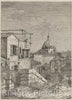 Art Print : Canaletto, The House with The Inscription [Left], 1741 - Vintage Wall Art