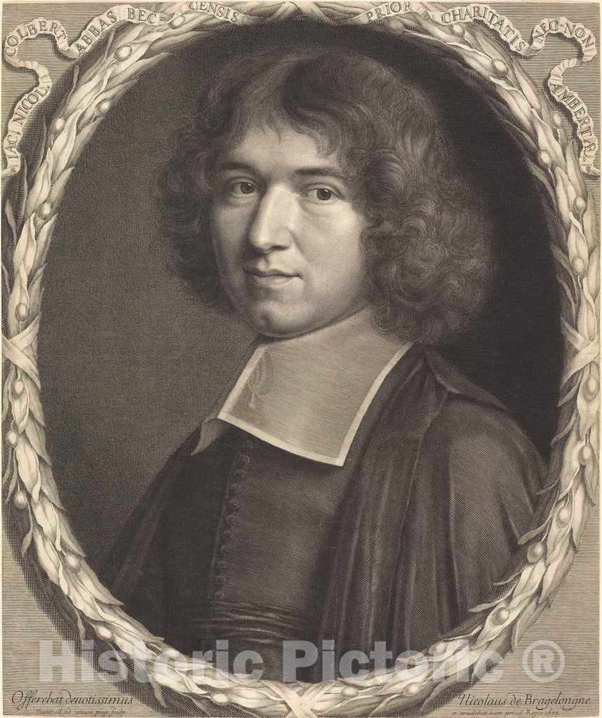 Art Print : Robert Nanteuil, Jean-Baptiste Colbert, 1673 - Vintage Wall Art