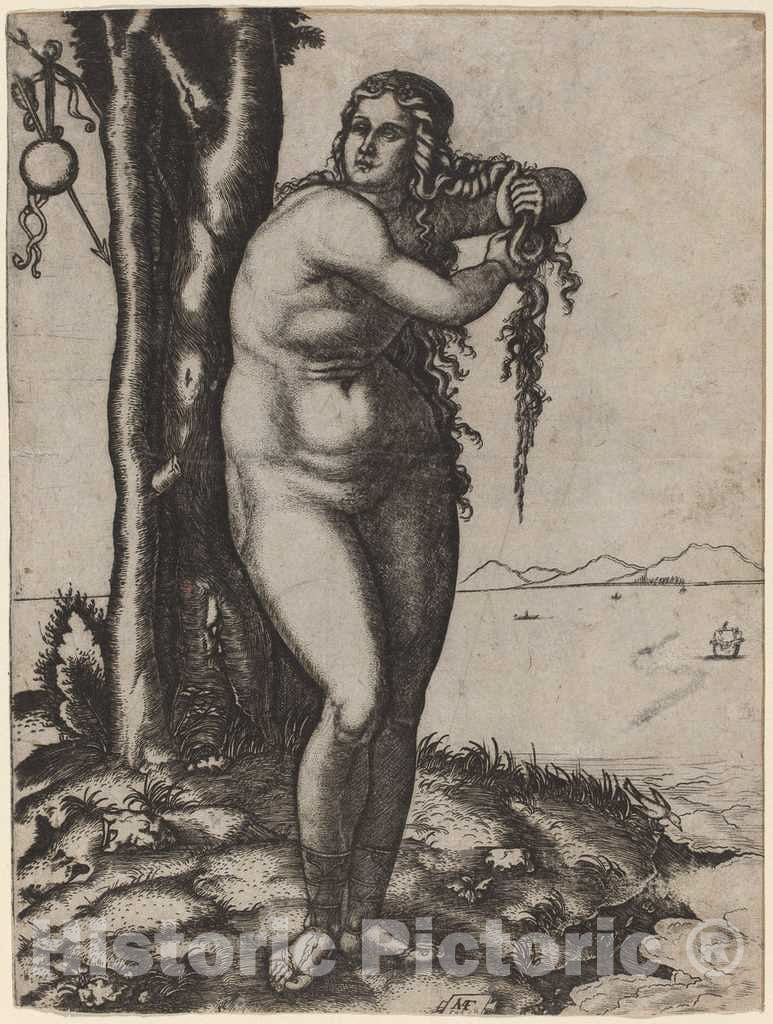 Art Print : Marcantonio Raimondi, The Birth of Venus - Vintage Wall Art